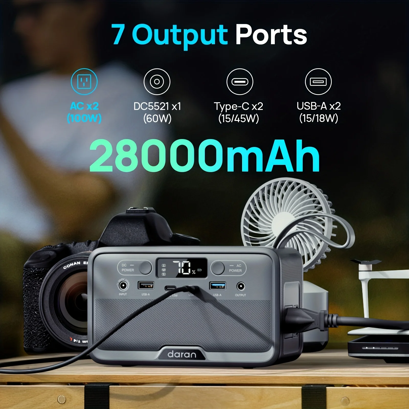 100W Portable Power Station 89.6Wh Energy Storage Solar Panel Mobile Power Supply Starter MPPT for Self-Driving Outdoor Backup
100W Portable Power Station 89.6Wh Energy Storage Solar Panel Mobile Power Supply Starter MPPT for Self-Driving Outdoor Backup