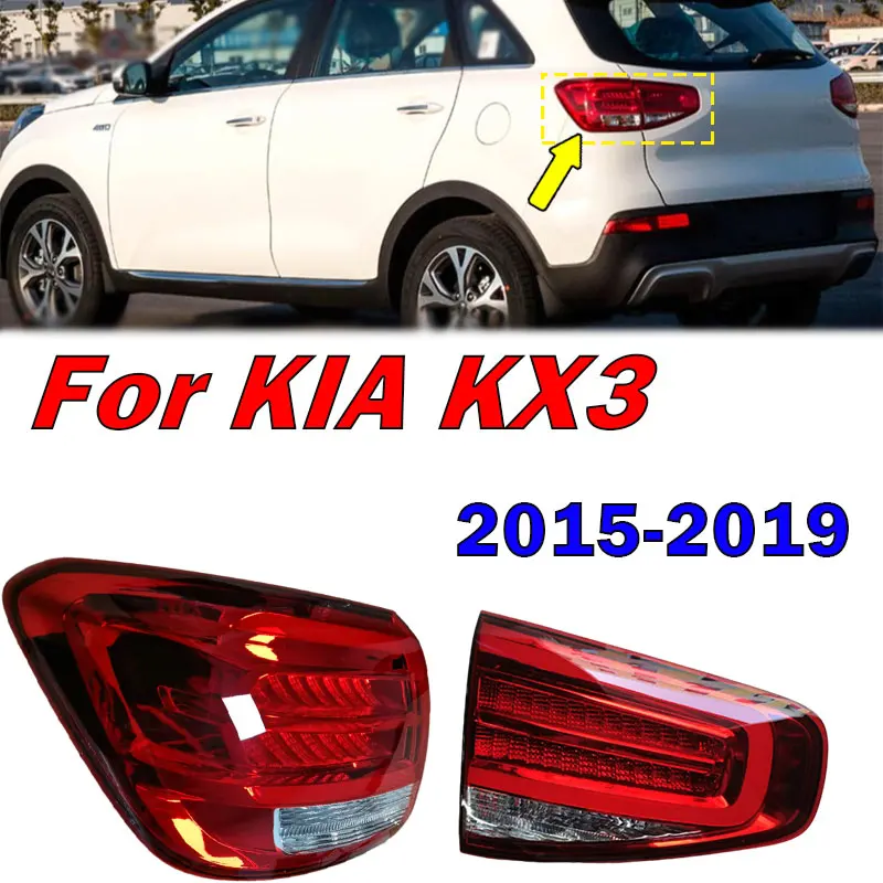 For KIA KX3 2015-2019 Car LED Tail Light Warning Light Parking Brake Lights Driving Light Signal Lamp Rear Taillight Assembly
For KIA KX3 2015-2019 Car LED Tail Light Warning Light Parking Brake Lights Driving Light Signal Lamp Rear Taillight Assembly