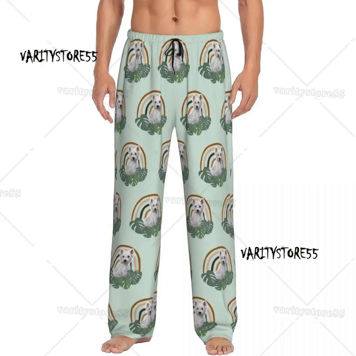 Custom Men's Westie Pajama Pants Printed West Highland White Terrier Lover Dog Sleep Sleepwear Bottoms with Pockets
Custom Men's Westie Pajama Pants Printed West Highland White Terrier Lover Dog Sleep Sleepwear Bottoms with Pockets