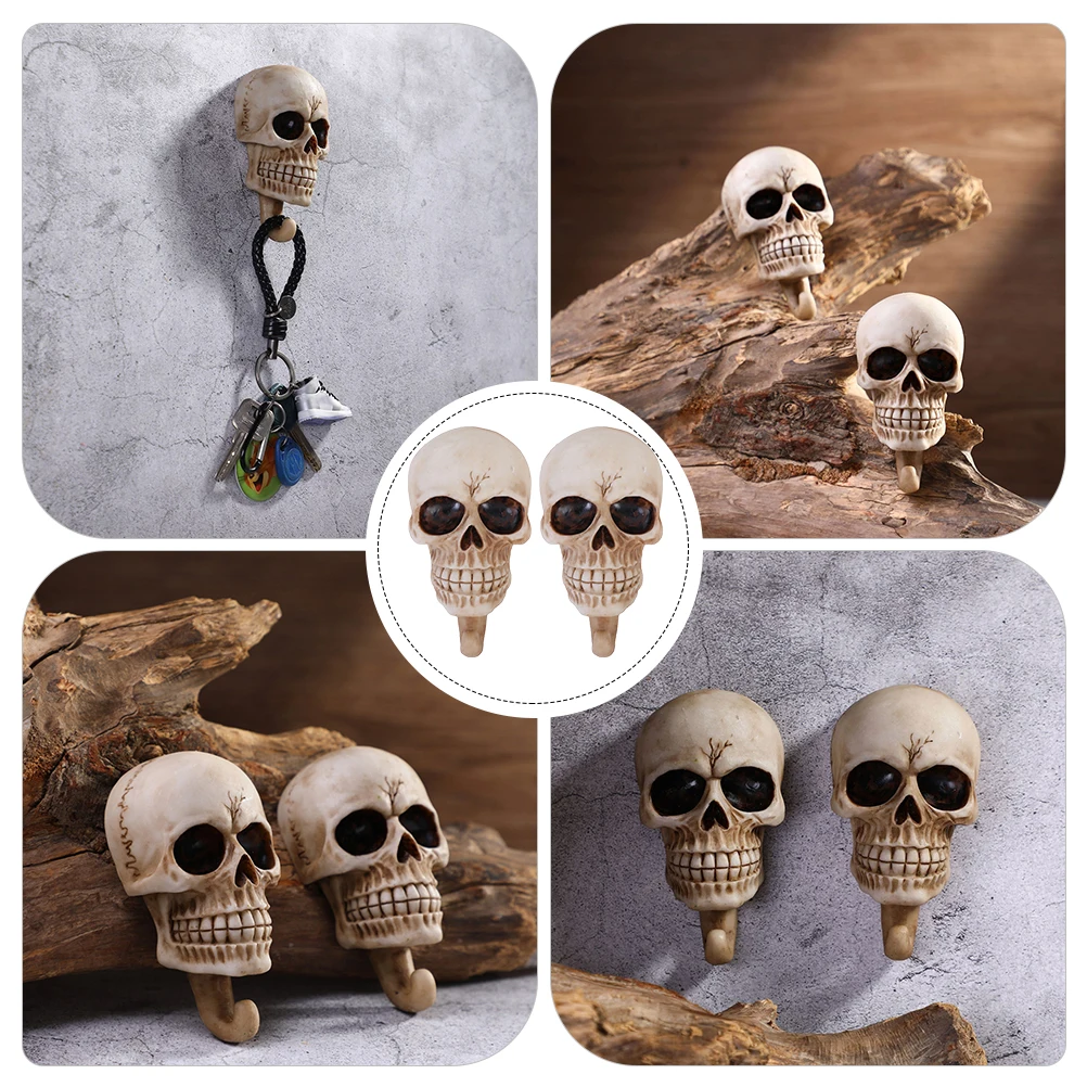 2 Pcs Fake Skull Hook Decoration Decorative Clothing Wall Sculpture for Key Ring
2 Pcs Fake Skull Hook Decoration Decorative Clothing Wall Sculpture for Key Ring