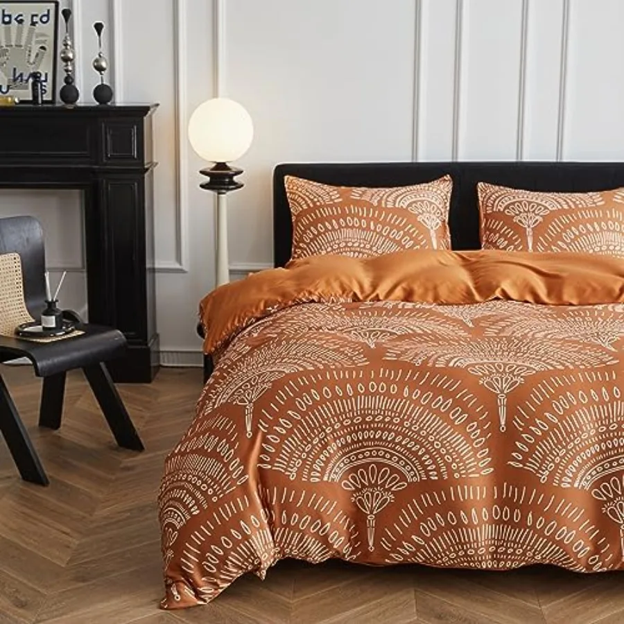 Boho Cooling Duvet Cover Set Size 3Pcs 100% Viscose from Bamboo Aztec Luxury Retro Geometric Pattern Comforter Cover Set Soft B
Boho Cooling Duvet Cover Set Size 3Pcs 100% Viscose from Bamboo Aztec Luxury Retro Geometric Pattern Comforter Cover Set Soft B