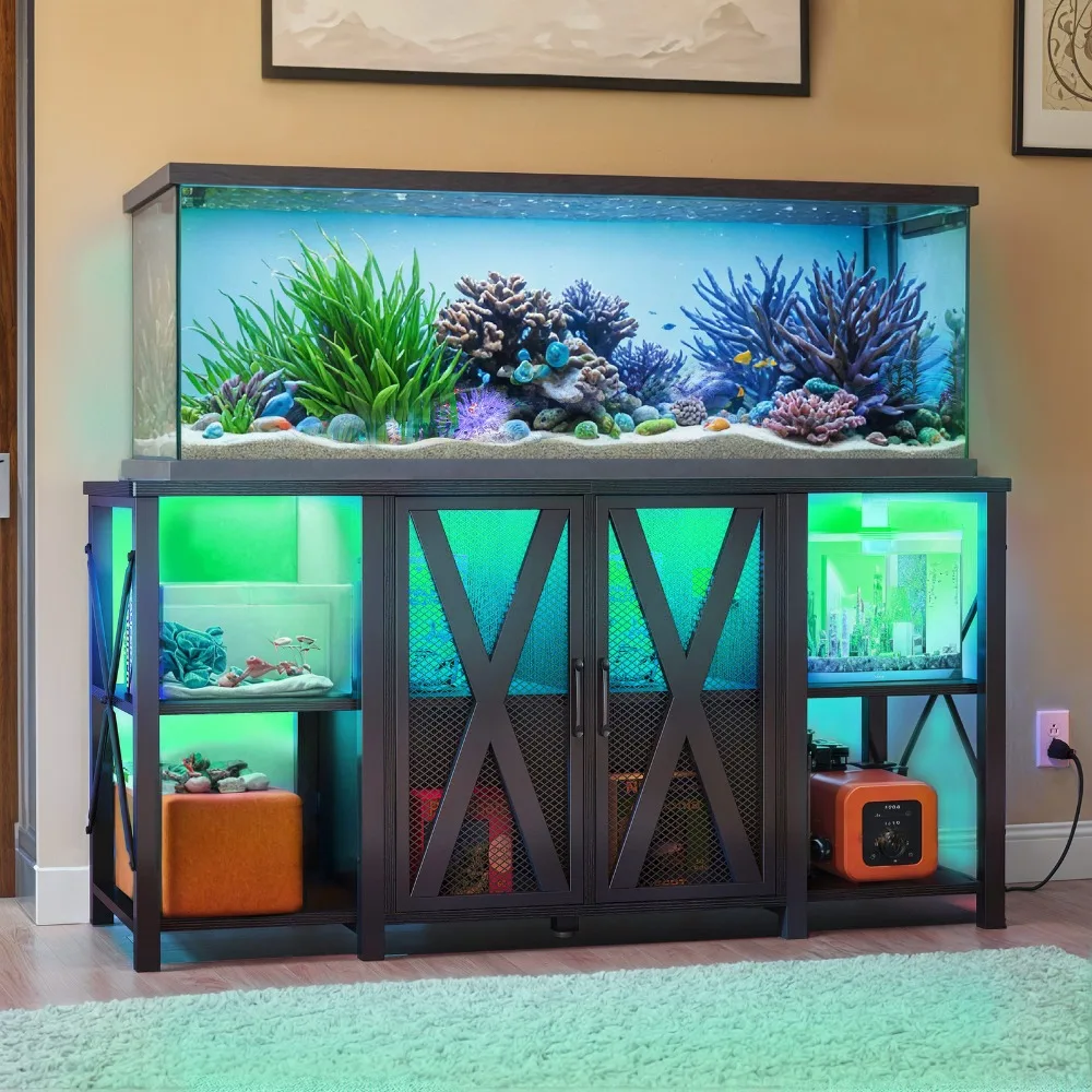 75-120 Gal Fish Tank Storage Cabinet Aquarium LED Stand w/ Built In Power Outlet
75-120 Gal Fish Tank Storage Cabinet Aquarium LED Stand w/ Built In Power Outlet