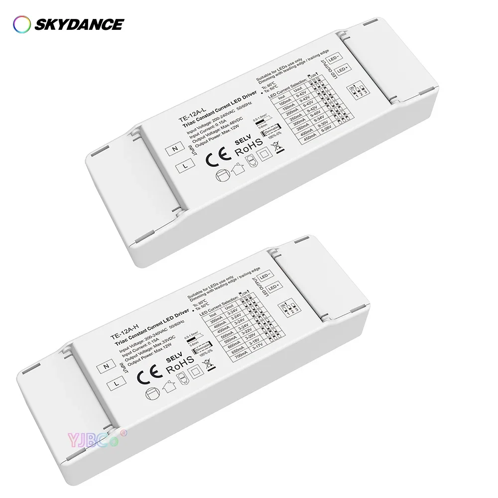 Skydance power Supply AC 220V to 9-45V 100-450mA 12W Triac Constant Current LED Driver 3-24V 350-700mA CC downlight Controller
Skydance power Supply AC 220V to 9-45V 100-450mA 12W Triac Constant Current LED Driver 3-24V 350-700mA CC downlight Controller