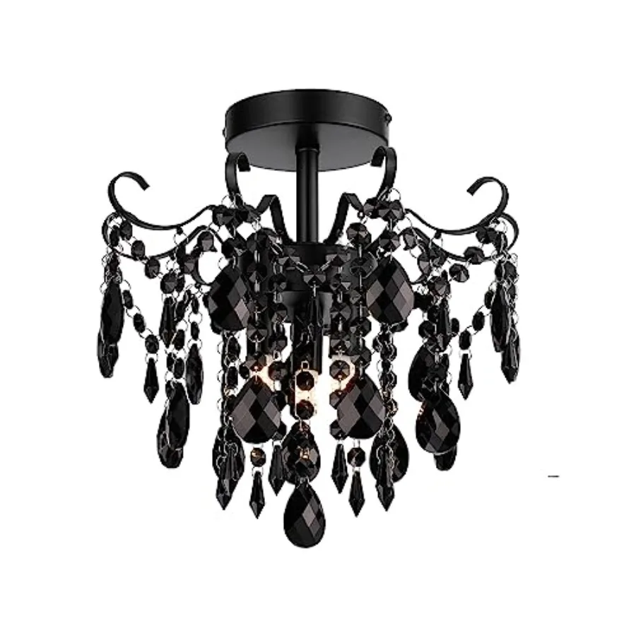 Mini Chandelier Crystal Ceiling Light 3-Light, 12-Inch,Small Chandelier Flush Mount Ceiling Light Fixtures for Bedroom, Hallway
Mini Chandelier Crystal Ceiling Light 3-Light, 12-Inch,Small Chandelier Flush Mount Ceiling Light Fixtures for Bedroom, Hallway