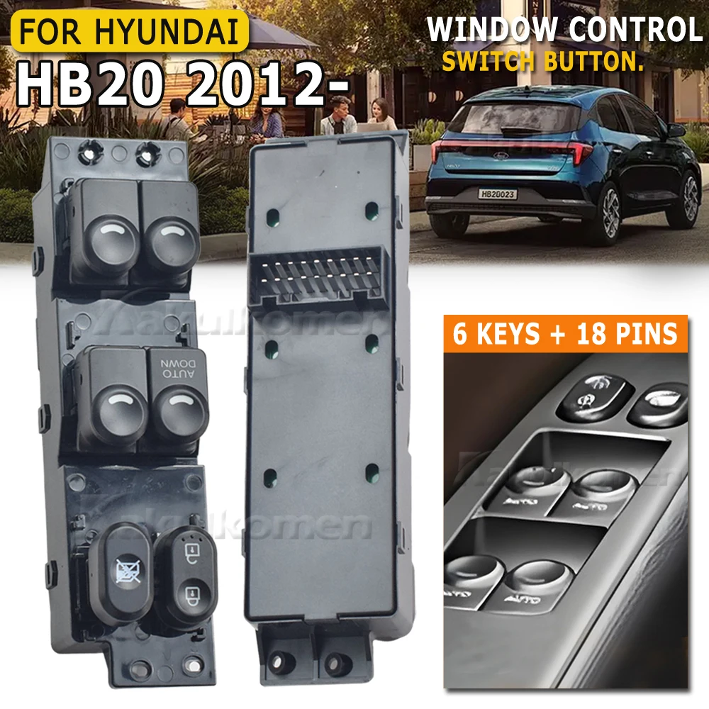 Car Replacement Accessories 93570-1S005 935701S005 Electric Power Master Window Control Switch Button For Hyundai HB20 2012-
Car Replacement Accessories 93570-1S005 935701S005 Electric Power Master Window Control Switch Button For Hyundai HB20 2012-