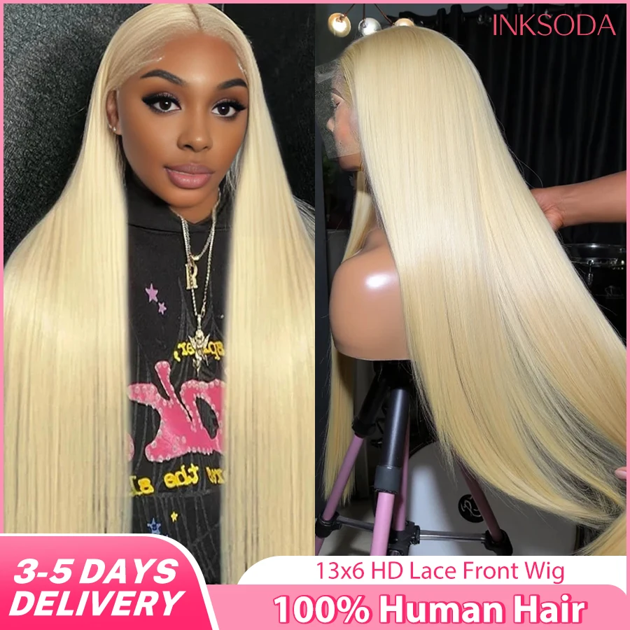 30 36 Inch 613 Honey Blonde 13x6 Transparent Lace Front Human Hair 13x4 Colored Bone Straight HD Lace Frontal Wig 220% Density
30 36 Inch 613 Honey Blonde 13x6 Transparent Lace Front Human Hair 13x4 Colored Bone Straight HD Lace Frontal Wig 220% Density