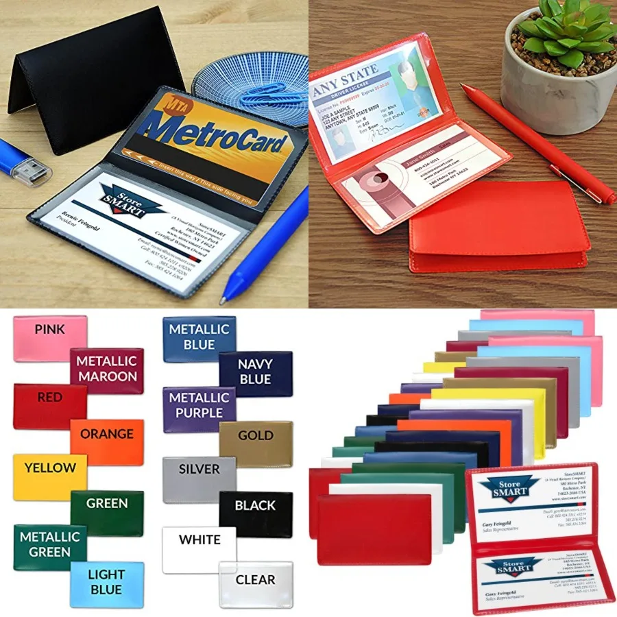 Folding Business Card Holders Rainbow - Each Side Holds 2" x 3 1/4" - RPP2915VP
Folding Business Card Holders Rainbow - Each Side Holds 2" x 3 1/4" - RPP2915VP