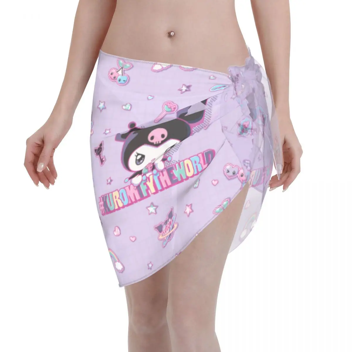Sanrio Kuromi Sarong Wraps for Women Swimsuit Coverup Sheer Beach Bathing Suit Chiffon Cover Up Skirt for Swimwear
Sanrio Kuromi Sarong Wraps for Women Swimsuit Coverup Sheer Beach Bathing Suit Chiffon Cover Up Skirt for Swimwear