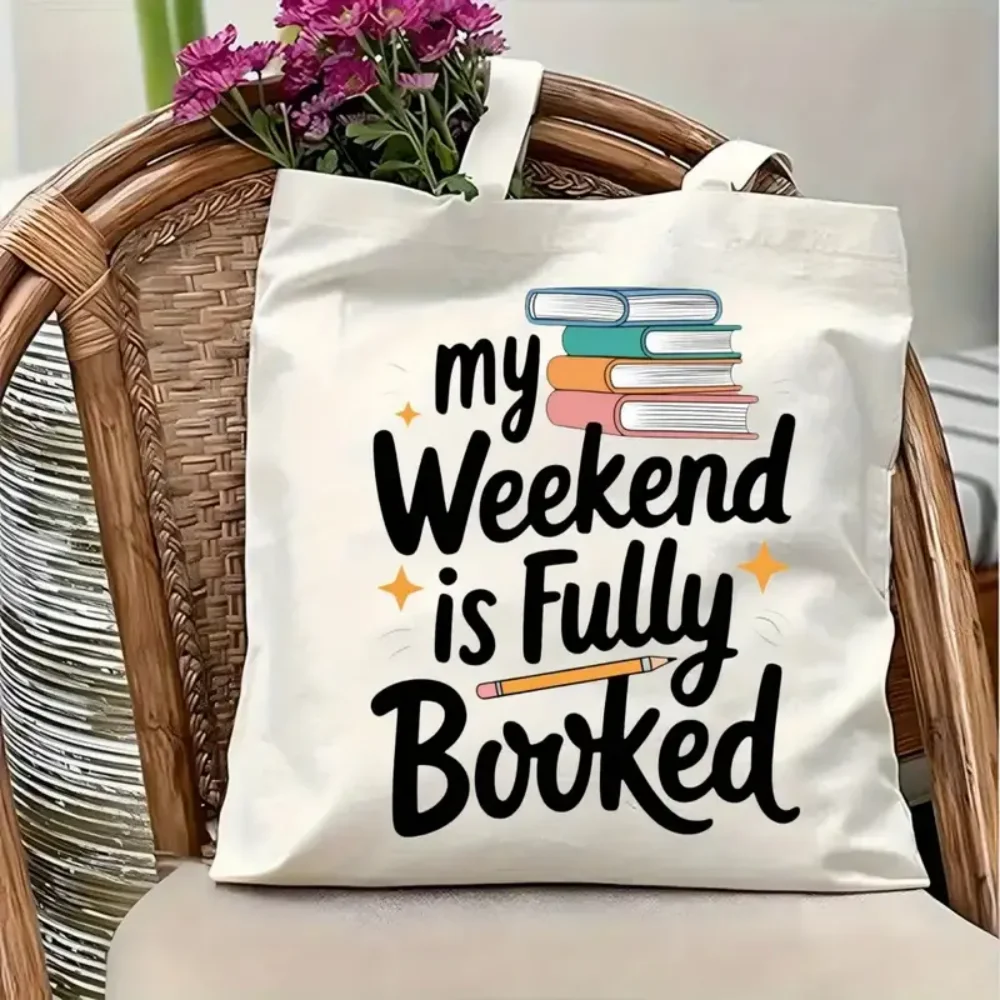 Script Pastel Color Stack Book Graphic Canvas Tote Bag Large Shoulder Bag For Daily Grocery Travel Casual Bag
Script Pastel Color Stack Book Graphic Canvas Tote Bag Large Shoulder Bag For Daily Grocery Travel Casual Bag