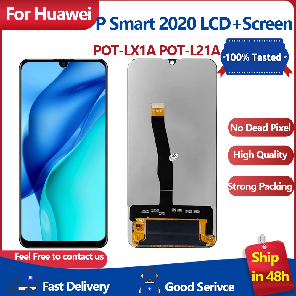 6.21" For Huawei P Smart 2020 POT-LX1A POT-L21ALCD Display Screen Touch Digitizer Replacement for P Smart 2020 Display
6.21" For Huawei P Smart 2020 POT-LX1A POT-L21ALCD Display Screen Touch Digitizer Replacement for P Smart 2020 Display