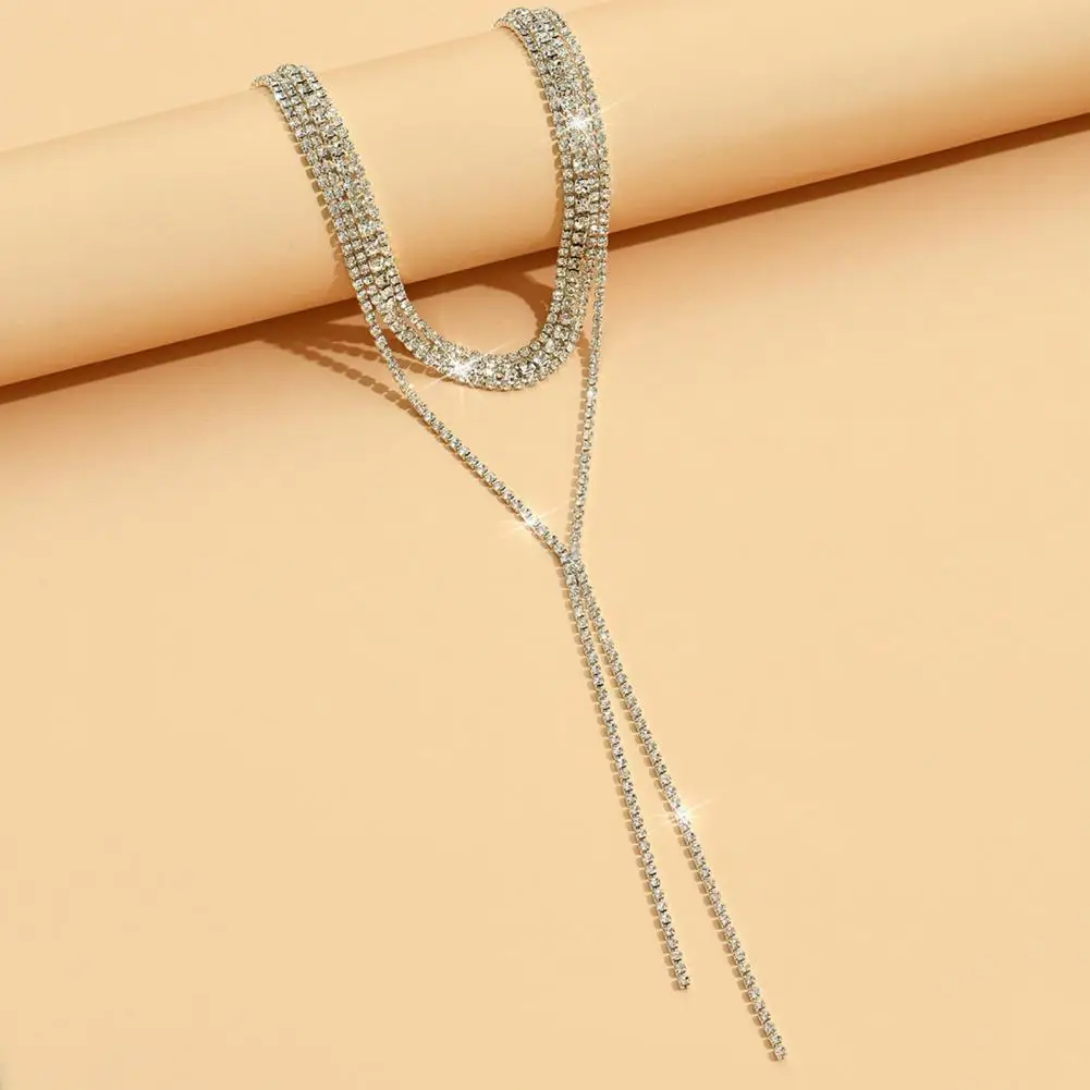 Adjustable Extension Chain Necklace Matching Earrings Set Elegant Multi-layered Tassel Jewelry Set for Formal for Banquets
Adjustable Extension Chain Necklace Matching Earrings Set Elegant Multi-layered Tassel Jewelry Set for Formal for Banquets