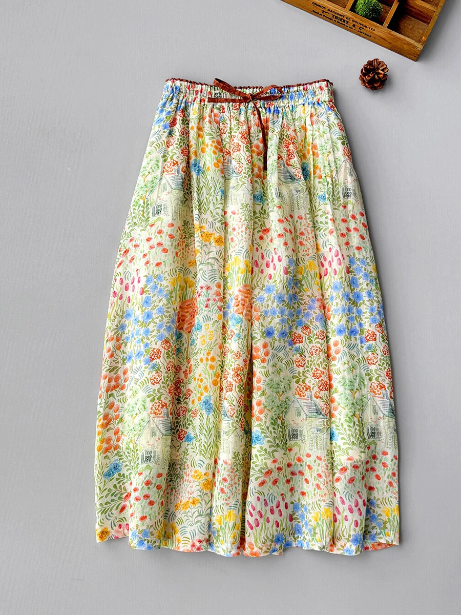 Spring Summer New Floral Midi Skirt plus Size Women's Floral Print Cotton Polyester Lighweight A-Line Skirt Commute Style
Spring Summer New Floral Midi Skirt plus Size Women's Floral Print Cotton Polyester Lighweight A-Line Skirt Commute Style