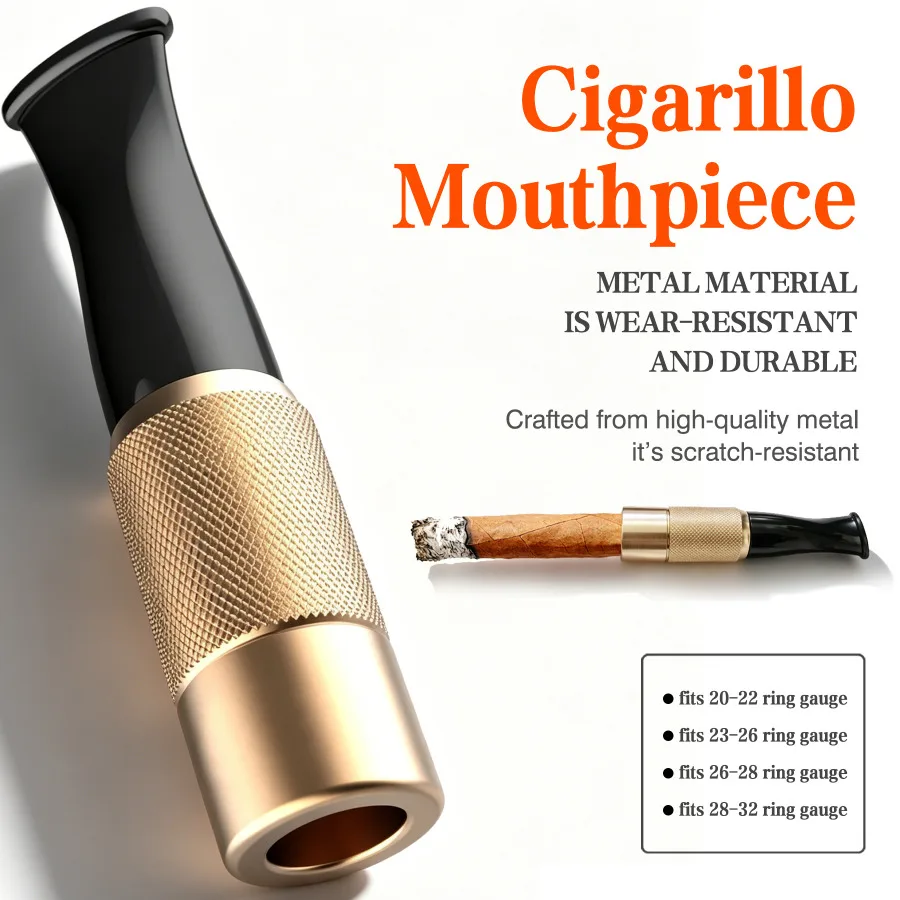 Cigarillo Mouthpiece Holder, Cigar Accessory for 20–32 Ring Gauge Mini Cigars, Premium Luxury Gift for Men’s Anniversaries
Cigarillo Mouthpiece Holder, Cigar Accessory for 20–32 Ring Gauge Mini Cigars, Premium Luxury Gift for Men’s Anniversaries