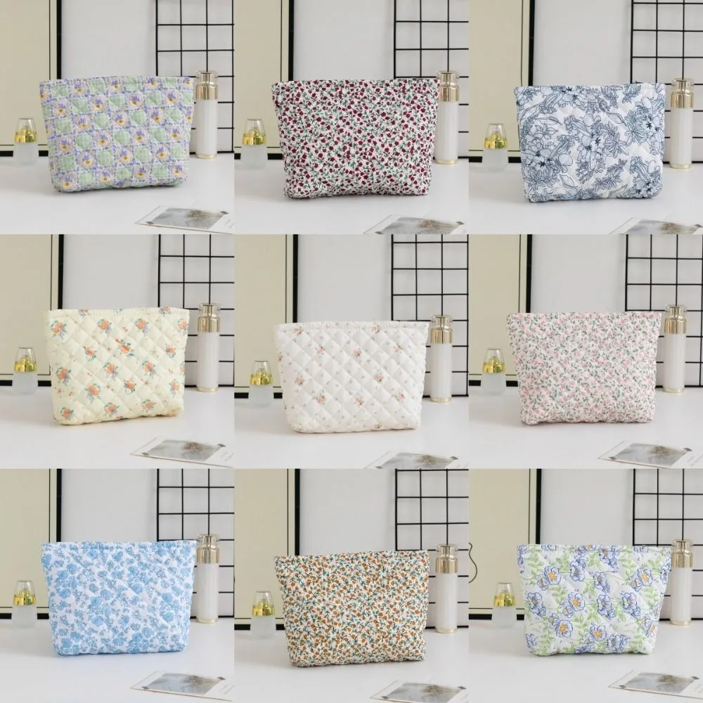 Large Capacity Quilting Cotton Makeup Bag Cloth Handbag Flower Printed Floral Cosmetic Bag Cute Storage Organizer
Large Capacity Quilting Cotton Makeup Bag Cloth Handbag Flower Printed Floral Cosmetic Bag Cute Storage Organizer