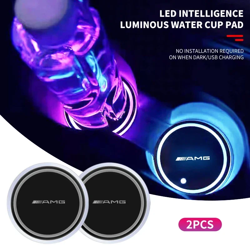 1/2PCS Car Luminous Water Cup Coaster 7 Colorful For Mercedes Benz AMG W204 W203 W205 W211 W212 W213 W201 W210 W124 Accessories
1/2PCS Car Luminous Water Cup Coaster 7 Colorful For Mercedes Benz AMG W204 W203 W205 W211 W212 W213 W201 W210 W124 Accessories