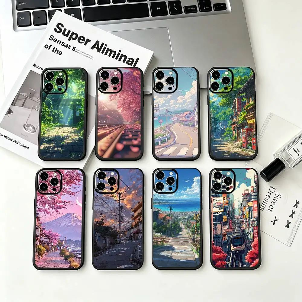 Cute Anime Scenery Phone Case For iPhone 17 16 15 11 12 14 13 Pro Max Mini X XS XR 7 Plus SE Black Cover
Cute Anime Scenery Phone Case For iPhone 17 16 15 11 12 14 13 Pro Max Mini X XS XR 7 Plus SE Black Cover