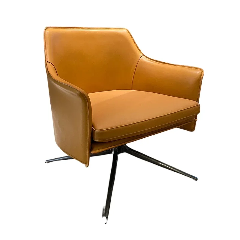 *Italian Minimalist Single Sofa Chair Imported Saddle Leather Stainless Steel Leisure Chair Light Luxury Designer Furniture
*Italian Minimalist Single Sofa Chair Imported Saddle Leather Stainless Steel Leisure Chair Light Luxury Designer Furniture