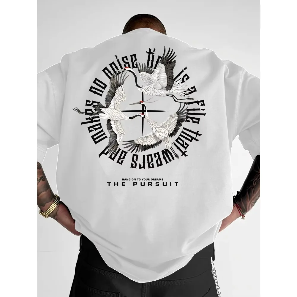 2025 High-end Brand Summer Fashion Crane Pattern Letter Printing Men's and Women's Pure Cotton Short-sleeved T-shirt
2025 High-end Brand Summer Fashion Crane Pattern Letter Printing Men's and Women's Pure Cotton Short-sleeved T-shirt