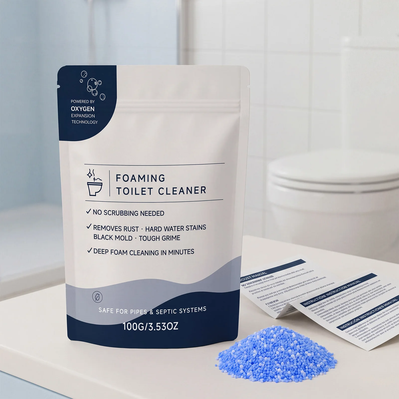 100G Toilet Cleaner Urine Stain Odor Removal Bubble Bathroom Deodorizer Yellow Dirt Cleaning Tool Toilet Descaling Liquid
100G Toilet Cleaner Urine Stain Odor Removal Bubble Bathroom Deodorizer Yellow Dirt Cleaning Tool Toilet Descaling Liquid