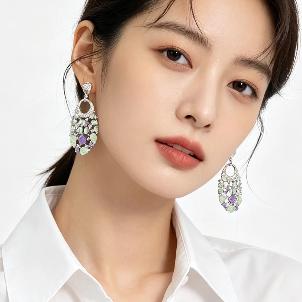 Boho Hollow Out Teardrop Cubic Zircon Dangle Earrings Exquisite Elegant Statement Drop Earrings for Women Girls Jewelry Gifts
Boho Hollow Out Teardrop Cubic Zircon Dangle Earrings Exquisite Elegant Statement Drop Earrings for Women Girls Jewelry Gifts
