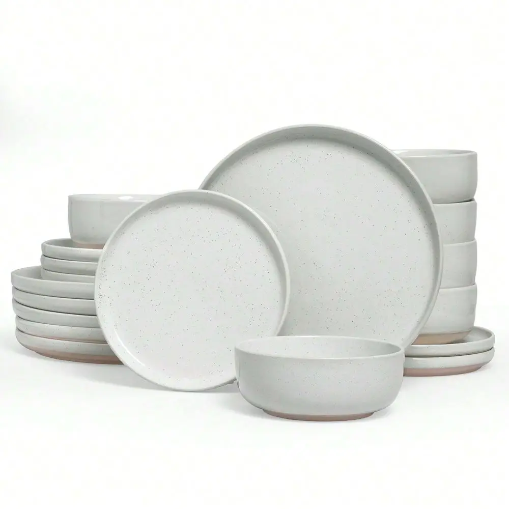 18 Pieces Dinnerware Sets, Dishes Set For 6, Plates And Bowls Set, Perfect For Your Friend For Housewarming, Thanksgiving, Chris
18 Pieces Dinnerware Sets, Dishes Set For 6, Plates And Bowls Set, Perfect For Your Friend For Housewarming, Thanksgiving, Chris