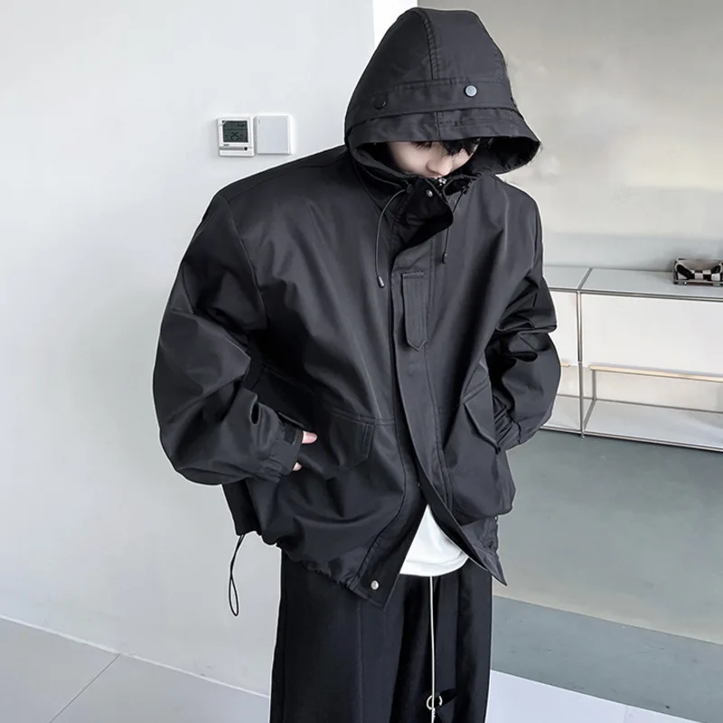 American Style Men Jacket Hooded Solid Color Pockets Long Sleeve Workwear Sports Coats Trendy Outdoor Camping Rushsuit
American Style Men Jacket Hooded Solid Color Pockets Long Sleeve Workwear Sports Coats Trendy Outdoor Camping Rushsuit