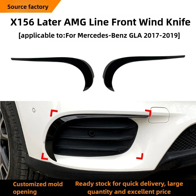 For Mercedes Benz GLA Class X156 GLA220 250 2017-2019 Front Wind Blade AMG Front Bumper Modification Accessori Interior Sticker
For Mercedes Benz GLA Class X156 GLA220 250 2017-2019 Front Wind Blade AMG Front Bumper Modification Accessori Interior Sticker