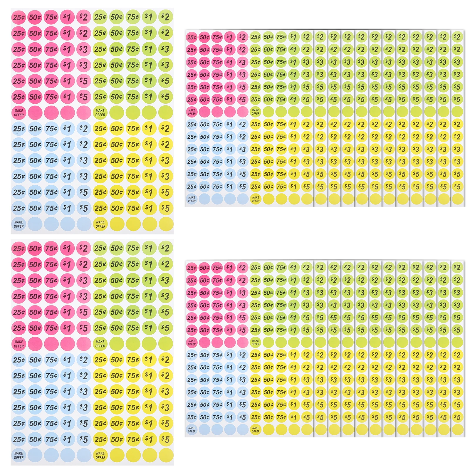 25 Sheets Price Tag Number Stickers Small Market Money Goods Pricing Inventory Sale for Retail Label Colorful
25 Sheets Price Tag Number Stickers Small Market Money Goods Pricing Inventory Sale for Retail Label Colorful