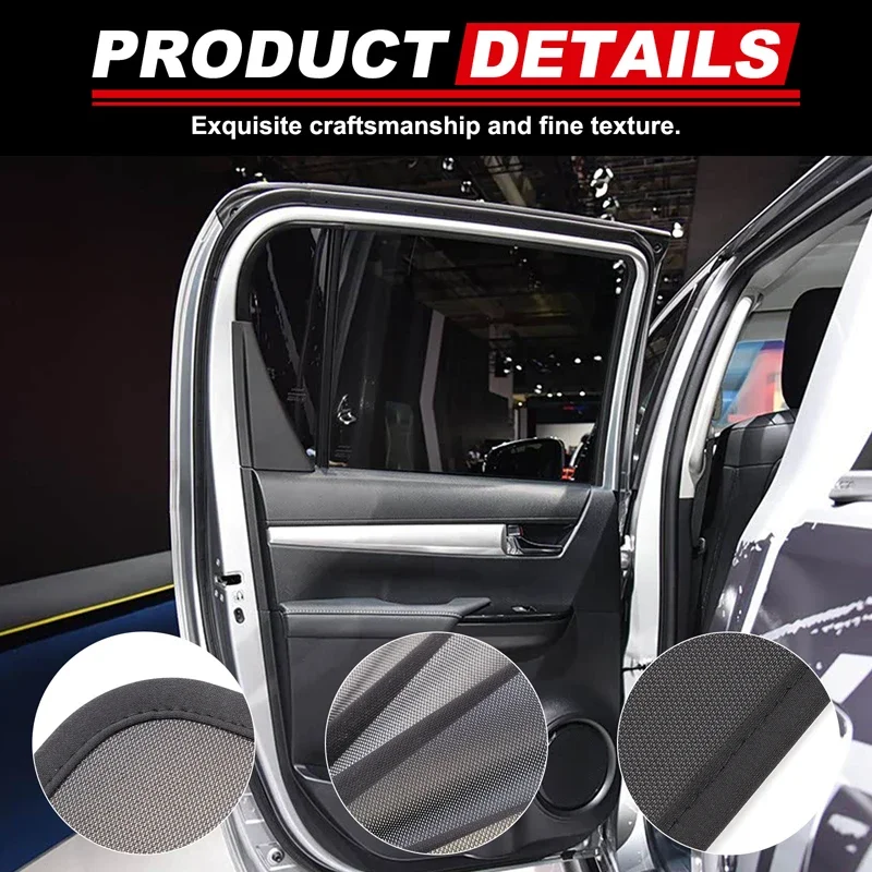 Memory Steel Wire Window Screen Set for Toyota Hilux Double Cab 2015-2023 4Pcs Rear Door + Quarter Window Insect Mesh Shade
Memory Steel Wire Window Screen Set for Toyota Hilux Double Cab 2015-2023 4Pcs Rear Door + Quarter Window Insect Mesh Shade