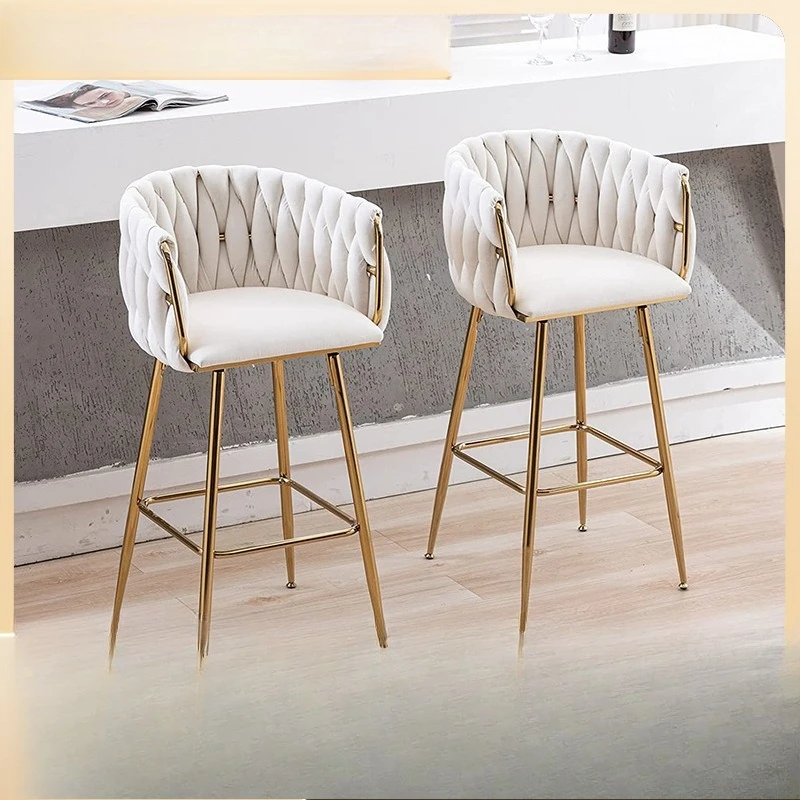 Modern high stool premium backrest bar chair designer high stool gold stainless steel high chair
Modern high stool premium backrest bar chair designer high stool gold stainless steel high chair