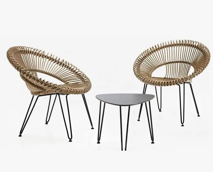 Комбинация стола и стула из ротанга на открытом воздухе, креативный одиночный стул из ротанга, отель, ресторан, балкон, художественная мебель из ротанга
Комбинация стола и стула из ротанга на открытом воздухе, креативный одиночный стул из ротанга, отель, ресторан, балкон, художественная мебель из ротанга