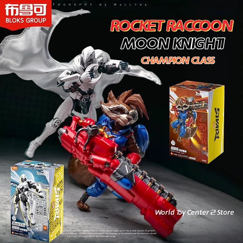 Original Blokees Marvel Rivals CHAMPION CLASS ROCKET RACCOON MOON KNIGHTI Movable Action Figures Assembled Model Collectible Toy
Original Blokees Marvel Rivals CHAMPION CLASS ROCKET RACCOON MOON KNIGHTI Movable Action Figures Assembled Model Collectible Toy