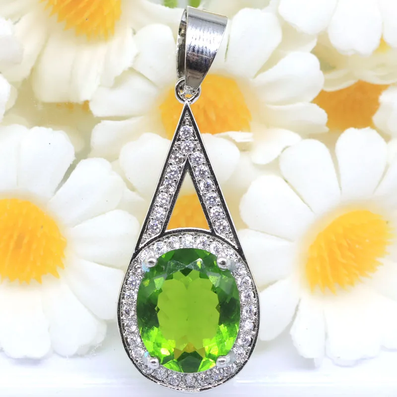 Buy 4 Get 1 Free 39x14mm Pretty Created 3.6g Green Peridot White CZ Dating Women Silver plated Pendant
Buy 4 Get 1 Free 39x14mm Pretty Created 3.6g Green Peridot White CZ Dating Women Silver plated Pendant