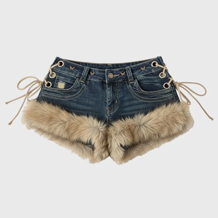 American Retro Y2k Hottie Low-rise Denim Shorts Children's Splicing Super Shorts
American Retro Y2k Hottie Low-rise Denim Shorts Children's Splicing Super Shorts