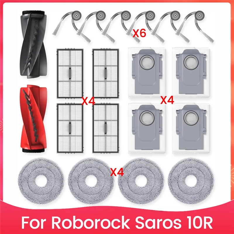 B98A-Набор аксессуаров для Roborock Saros 10R, детали для пылесоса, основная боковая щетка, HEPA-фильтр, швабра, тканевые мешки для пыли
B98A-Набор аксессуаров для Roborock Saros 10R, детали для пылесоса, основная боковая щетка, HEPA-фильтр, швабра, тканевые мешки для пыли