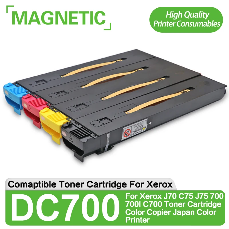 Тонер-картридж DC700 C700 для Xerox J70 C75 J75 700 550 560 7780 5580 C700 C700i C70, совместимый цветной тонер-картридж для принтера
Тонер-картридж DC700 C700 для Xerox J70 C75 J75 700 550 560 7780 5580 C700 C700i C70, совместимый цветной тонер-картридж для принтера