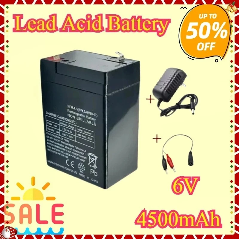 New 6V 4500mAh Lead Acid Battery for Children's Electric Cars, Motorcycles,Toys, Cars, Baby Strollers Battery Batteries+Charger
New 6V 4500mAh Lead Acid Battery for Children's Electric Cars, Motorcycles,Toys, Cars, Baby Strollers Battery Batteries+Charger