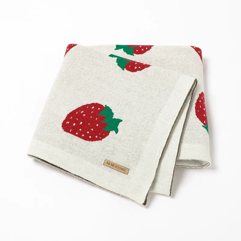 Baby Blankets 100%Cotton Plaid Knit Newborn Girl Boy Bedding Soft Quilt Cute Strawberry Infant Stroller Warp Swaddling 100*80 CM
Baby Blankets 100%Cotton Plaid Knit Newborn Girl Boy Bedding Soft Quilt Cute Strawberry Infant Stroller Warp Swaddling 100*80 CM
