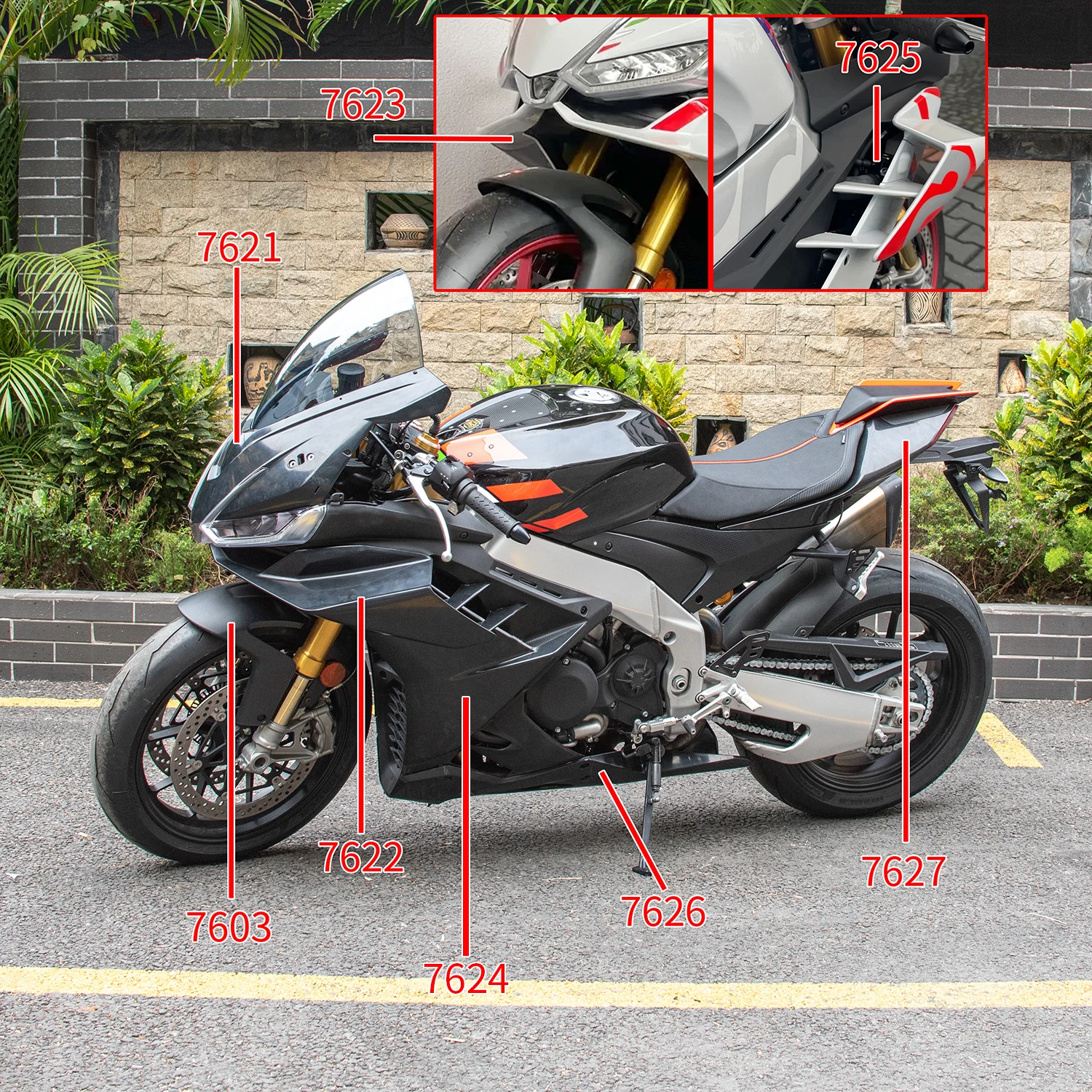 Motorcycle Injection Panel Bodywork Fairings Frame Protector Kit Accessories for Aprilia RSV4 2021 2022 2023 2024
Motorcycle Injection Panel Bodywork Fairings Frame Protector Kit Accessories for Aprilia RSV4 2021 2022 2023 2024