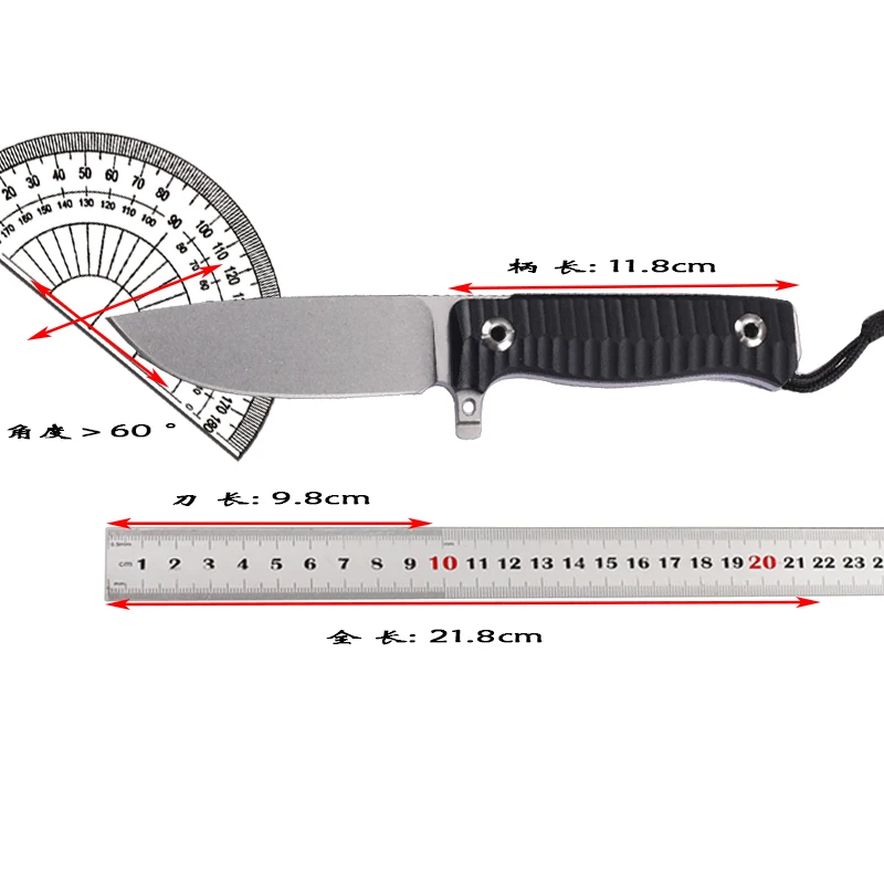Новый стальной уличный нож DC53, тактический нож, походный нож для самообороны, маленький прямой нож для выживания, фиксированный нож с оболочкой K
Новый стальной уличный нож DC53, тактический нож, походный нож для самообороны, маленький прямой нож для выживания, фиксированный нож с оболочкой K