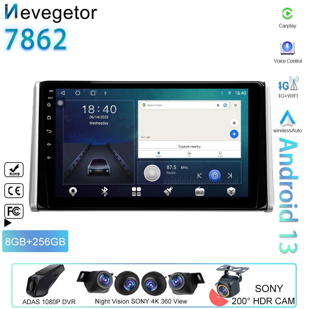 Android Auto Carplay For Toyota RAV4 5 XA50 2018 - 2023 Car Radioauto Multimedia Player GPS Navigation Camera WIFI No 2din DVD
Android Auto Carplay For Toyota RAV4 5 XA50 2018 - 2023 Car Radioauto Multimedia Player GPS Navigation Camera WIFI No 2din DVD