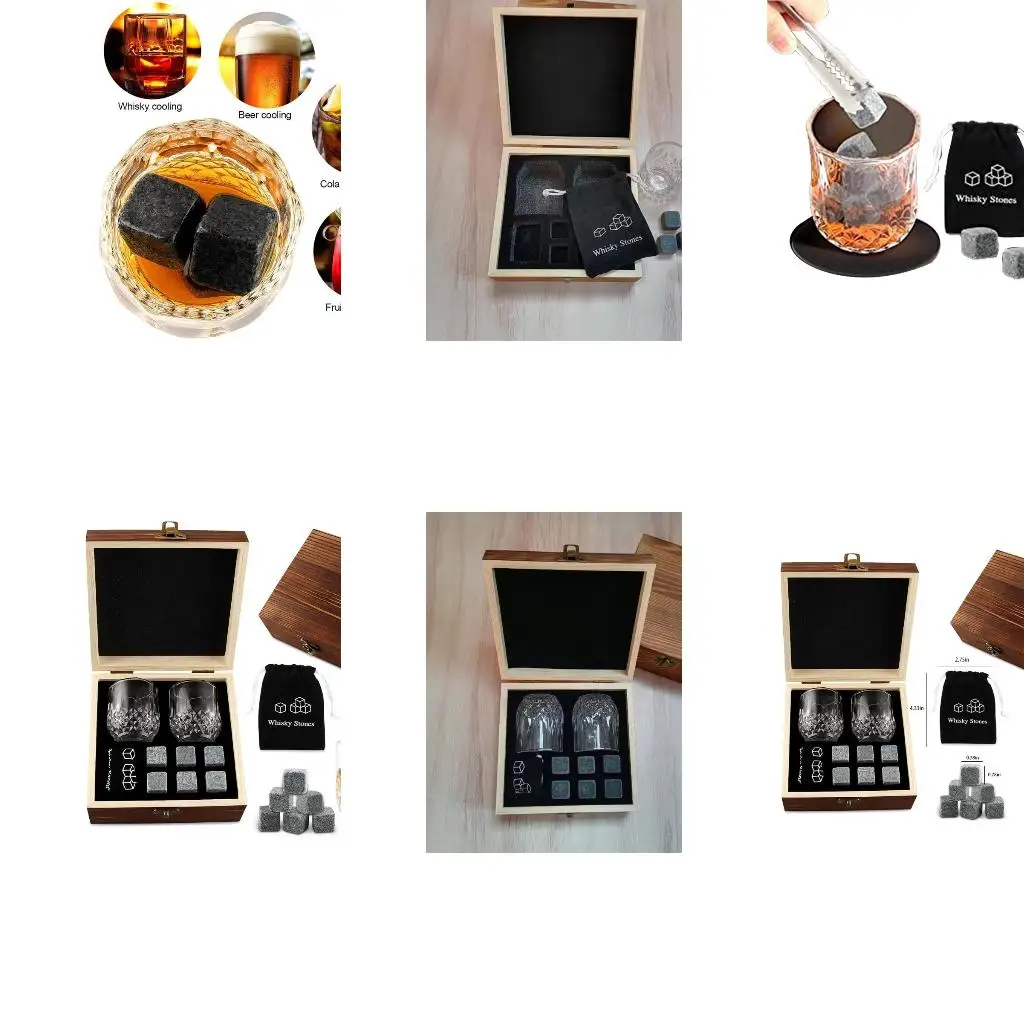 Gift Set Rocks Cooling Marble Whisky Ice Cubes Reusable high quality
Gift Set Rocks Cooling Marble Whisky Ice Cubes Reusable high quality