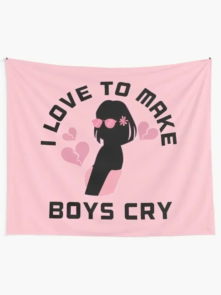 I Love To Make Boys Cry. Cute Girl. Pink version. Tapestry Room Decore Aesthetic Wall Carpet Funny Home Decorations Tapestry
I Love To Make Boys Cry. Cute Girl. Pink version. Tapestry Room Decore Aesthetic Wall Carpet Funny Home Decorations Tapestry