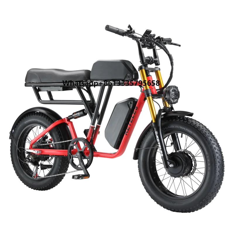 KETELES KS600 E-Bike Factory Direct Sale Dual Motor 1000W Dual Battery 23AH Electric Bike Fat Tire Electric Bicycle
KETELES KS600 E-Bike Factory Direct Sale Dual Motor 1000W Dual Battery 23AH Electric Bike Fat Tire Electric Bicycle