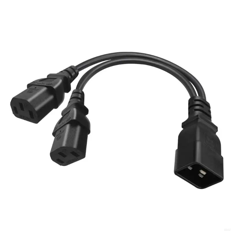 B03C C20 to 2x C13 Y Splitter Power Cord Converter Single IEC 320 C20 Male to 2x C13 Splitter Adapter Cable Cord 32cm
B03C C20 to 2x C13 Y Splitter Power Cord Converter Single IEC 320 C20 Male to 2x C13 Splitter Adapter Cable Cord 32cm
