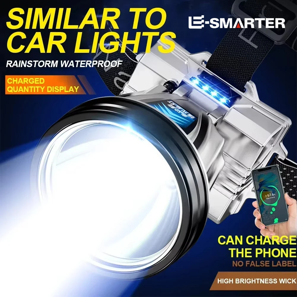 Super Bright Rechargeable Headlight High Power Headlamp Waterproof Emergency Fishing Camping Lantern Head Flashlight
Super Bright Rechargeable Headlight High Power Headlamp Waterproof Emergency Fishing Camping Lantern Head Flashlight