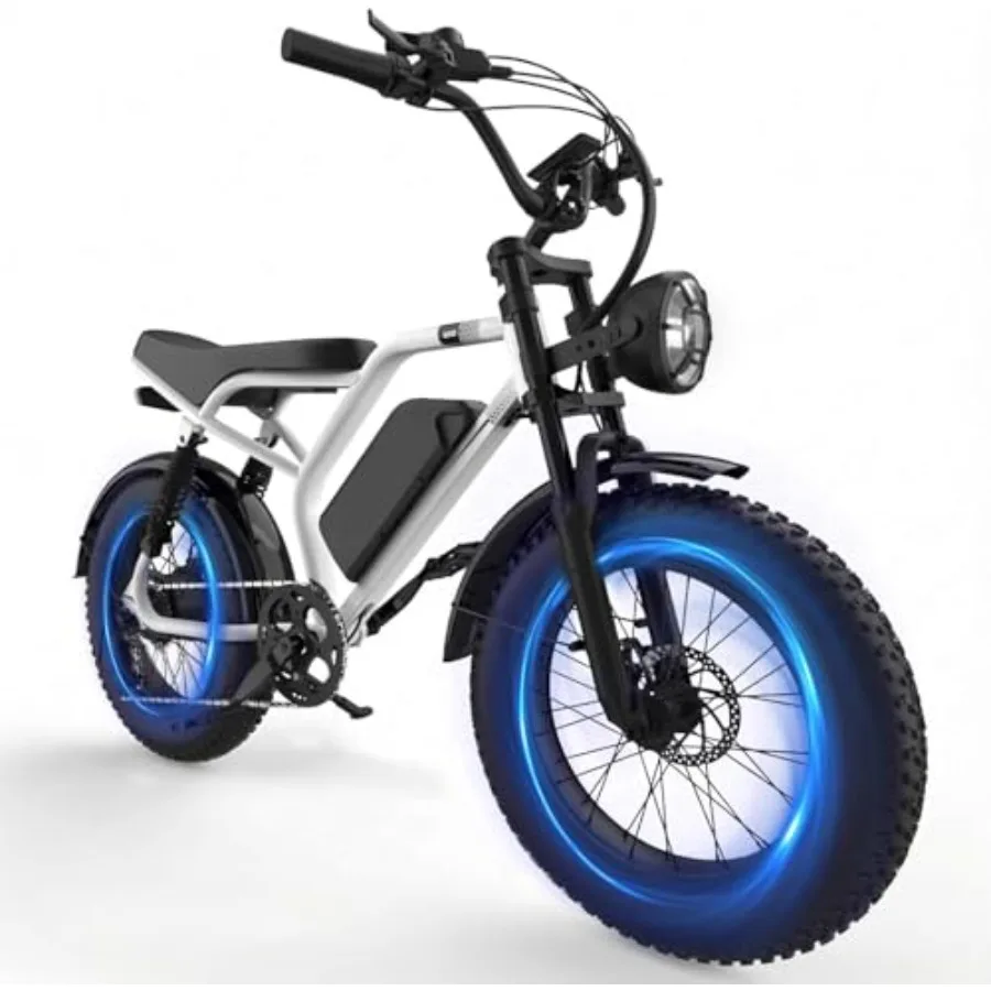 Electric bike for urban commuting and off-road trails aluminum alloy frame matte black finish 1500W motor with 32 MPH top speed
Electric bike for urban commuting and off-road trails aluminum alloy frame matte black finish 1500W motor with 32 MPH top speed