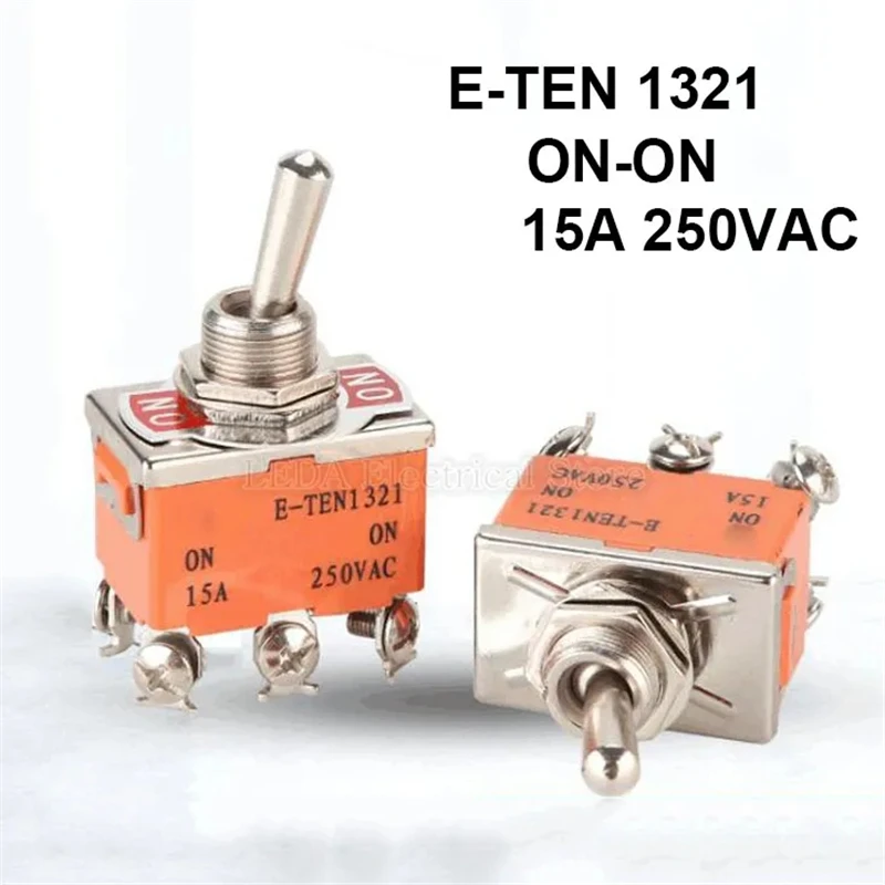 2Pcs E-TEN1321 ON-ON 15A 250VAC Toggle Rocker Switch High Temperature Resistant Power Supply Knob Orange
2Pcs E-TEN1321 ON-ON 15A 250VAC Toggle Rocker Switch High Temperature Resistant Power Supply Knob Orange