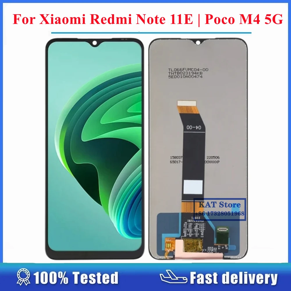 Дисплей KAT 6,58 ''для Xiaomi Redmi Note 11E Redmi 10 Poco M4, сенсорный ЖК-экран в сборе, запасные части
Дисплей KAT 6,58 ''для Xiaomi Redmi Note 11E Redmi 10 Poco M4, сенсорный ЖК-экран в сборе, запасные части