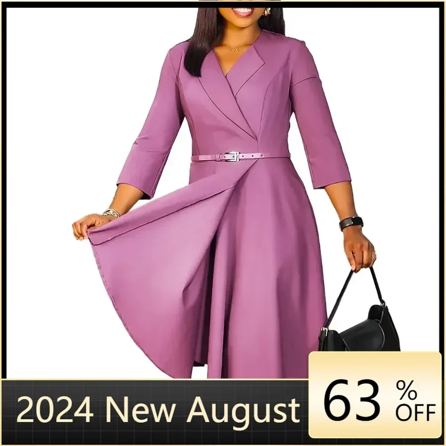 Autumn Dashiki African Dresses for Women Fashion African 3/4 Sleeve Polyester V-neck High Waist Midi Bodycon Dress S-3XL Outfits
Autumn Dashiki African Dresses for Women Fashion African 3/4 Sleeve Polyester V-neck High Waist Midi Bodycon Dress S-3XL Outfits